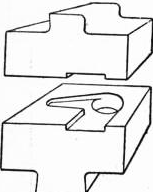A diagram of an impression die